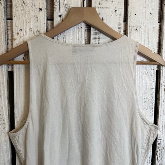 Apt. 9‎ Sequin Tank Top Peacock Feather Print Women’s Size Large Cream Whimsical - Picture 7 of 9